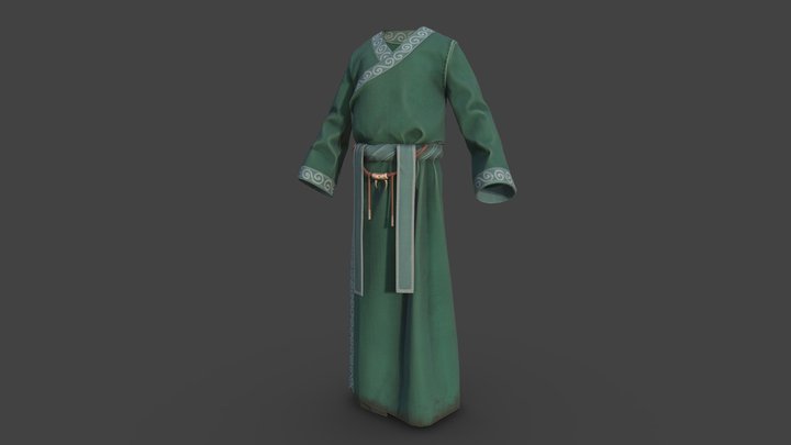 Skywind common robe 3D Model