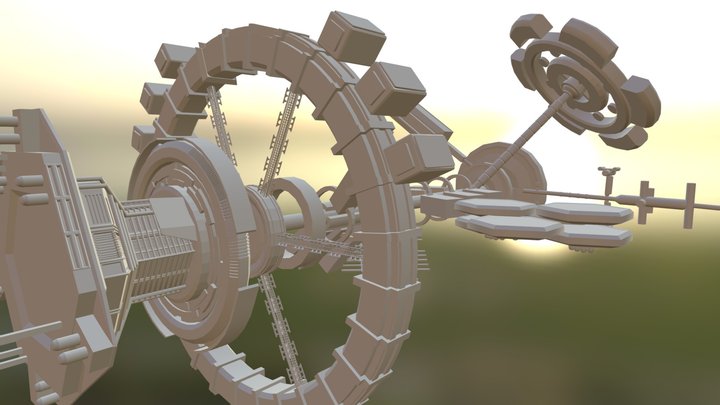 The Ark Spacestation (Fan art) 3D Model