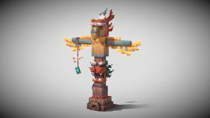 Aztec Totem 3D Model