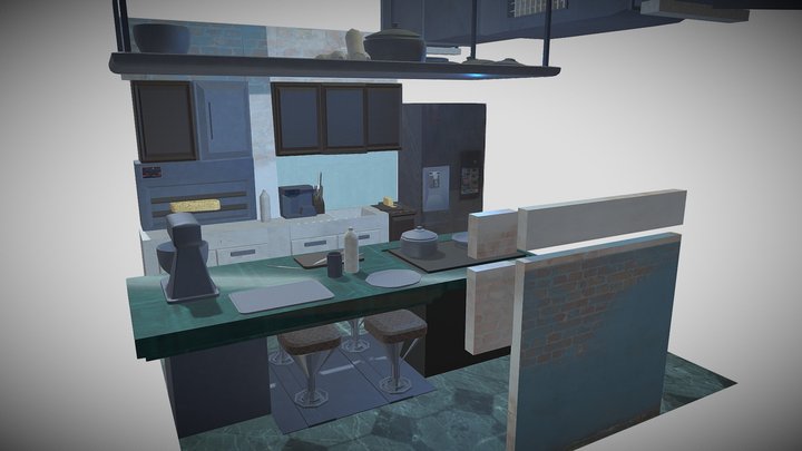 Korra_KitchenFinal_Lighting 3D Model