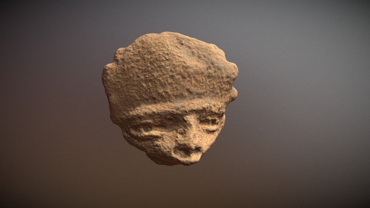 Figurine with headdress 3D Model