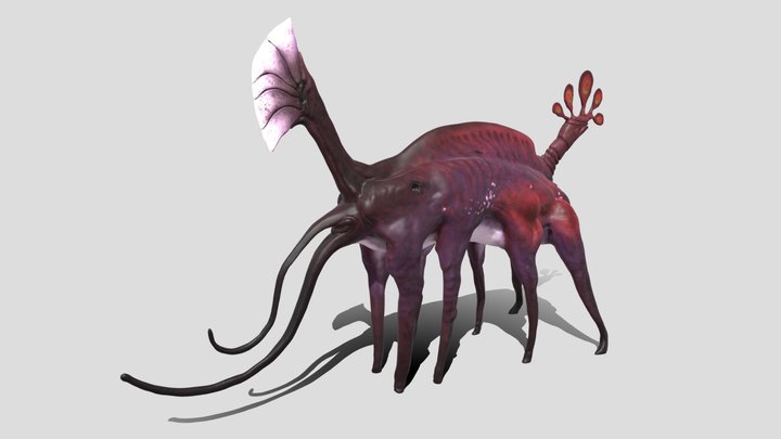 Phtanum - Slender Hyetocantherite 3D Model