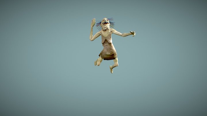 Granny All Animations 3D Model