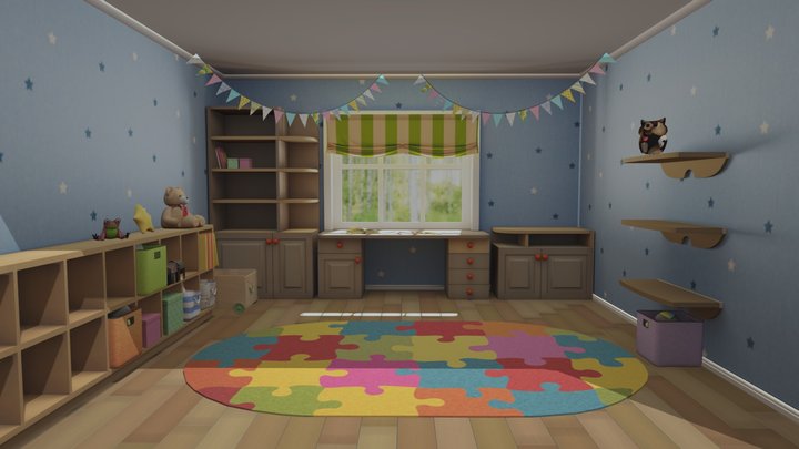 Room Bobba 3D Model
