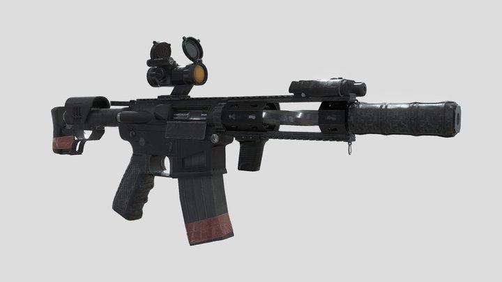 M4 Assault Rifle 3D Model