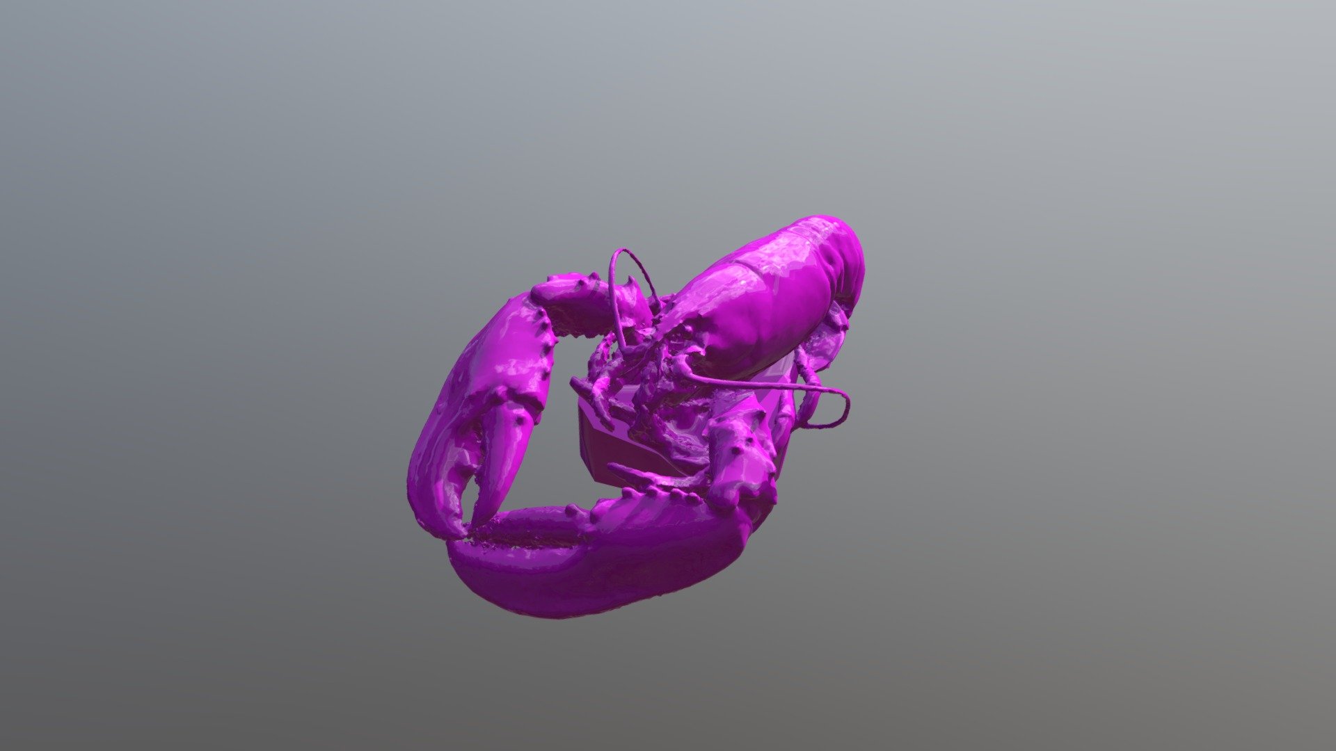Lobster Plinth — Sketchfab embed 3D viewer