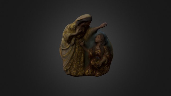 Medallón izquierdo de las Bienaventuranzas 3D Model