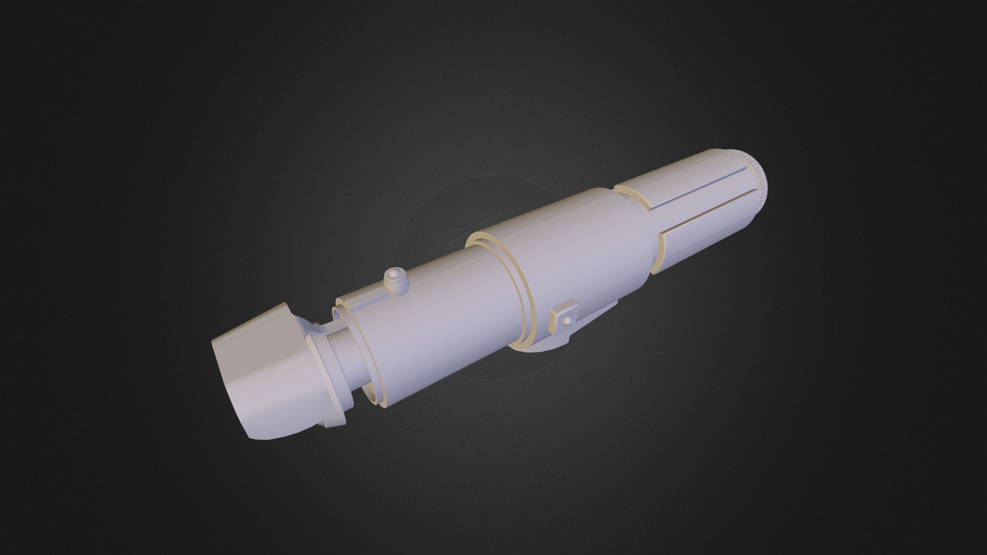 Yoda Lightsaber (wip) - 3d Model By Captaincrazy [2081141] - Sketchfab