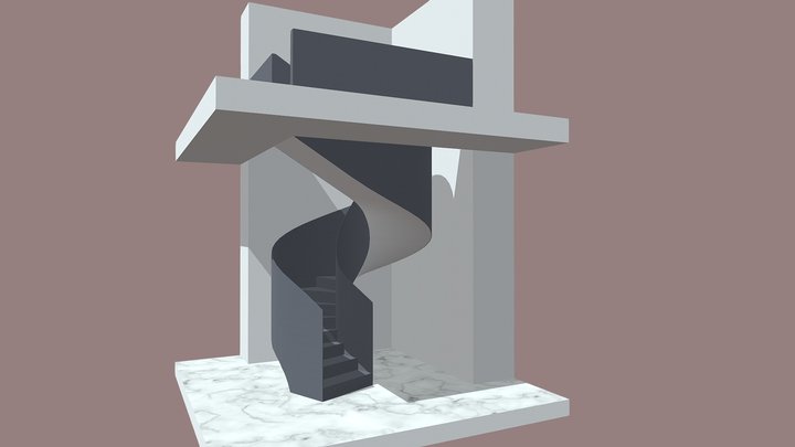 лестница салон 3D Model