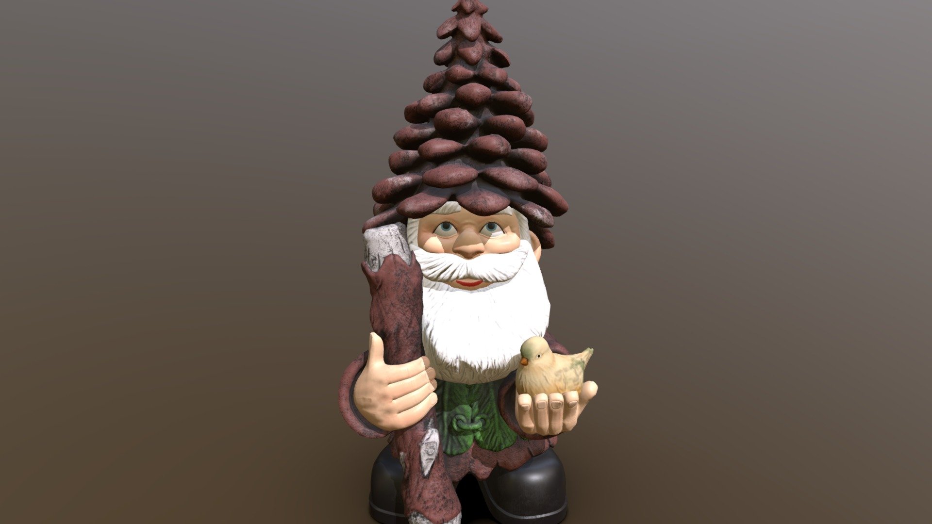 Gnome Garden Statue - 3D model by seyfeyared [2082c80] - Sketchfab