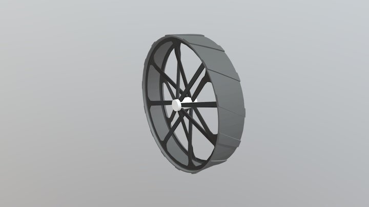 Tractor Wheel 3D Model
