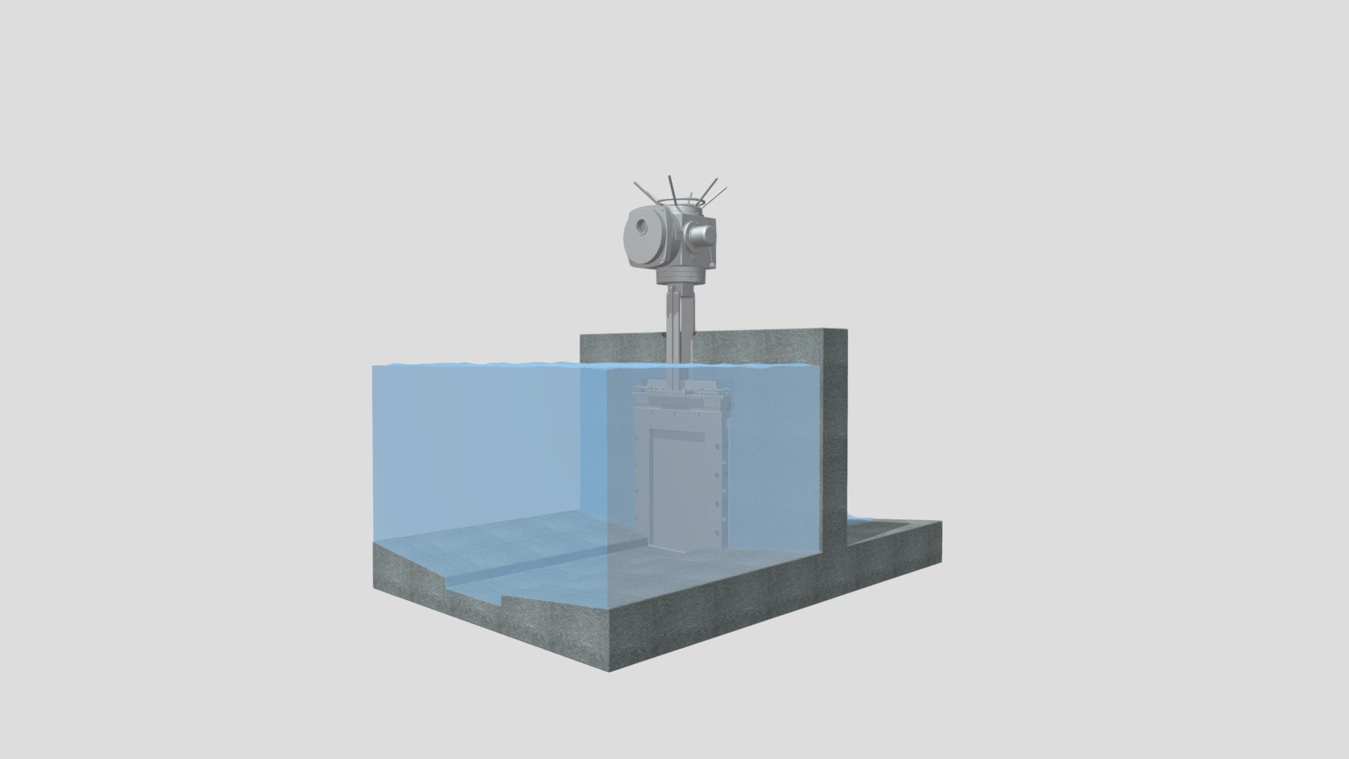 电控限流阀 — Sketchfab embed 3D viewer