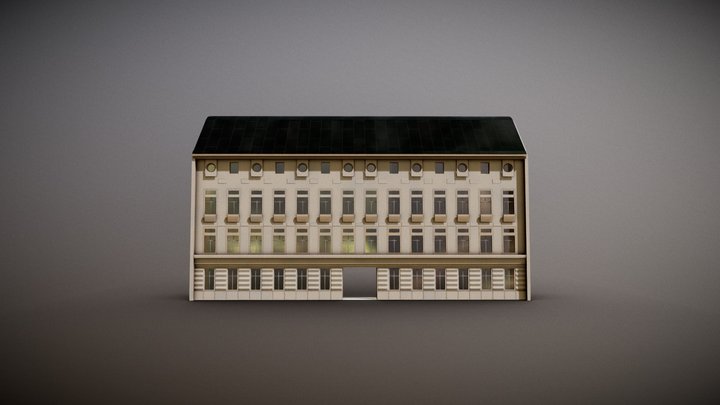 Classic Apartment Building 1 3D Model