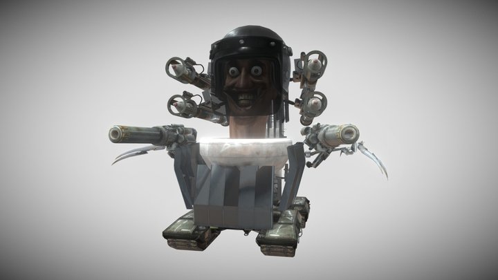 Skibidi claw rocket laser – Free 3D Model STL