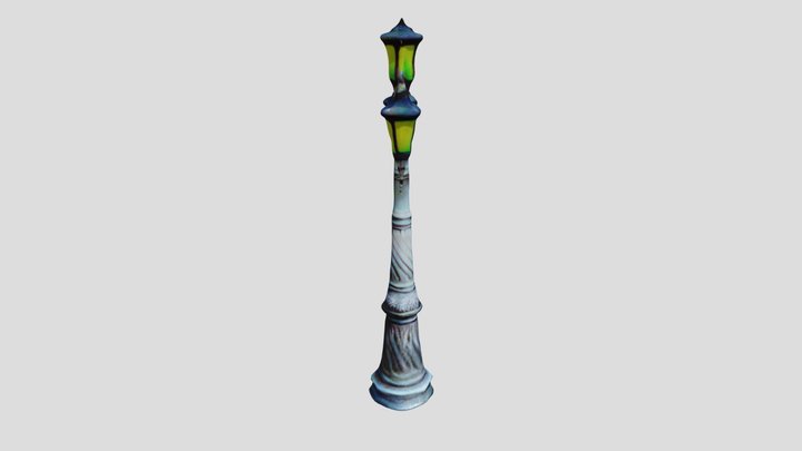 Vintage Gothic Lamp 3D Model