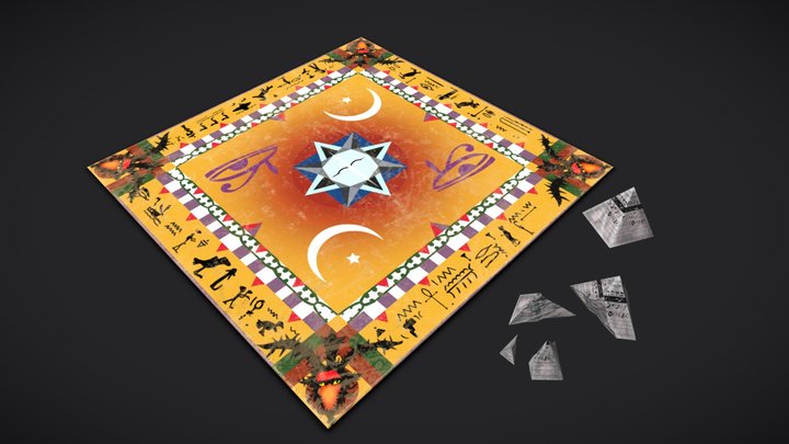 Pyramid and Ouija Board (Vince Gernand) 3D Model