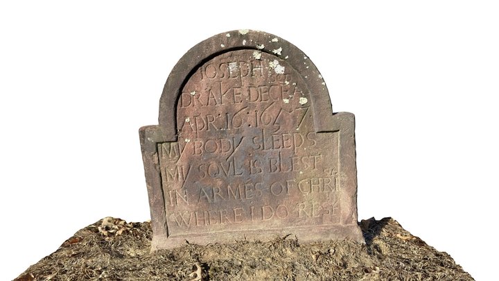 Gravestone of Joseph Drake 3D Model
