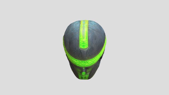 Sci-Fi Helmet 3D Model
