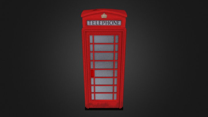 London Phone Booth 3D Model