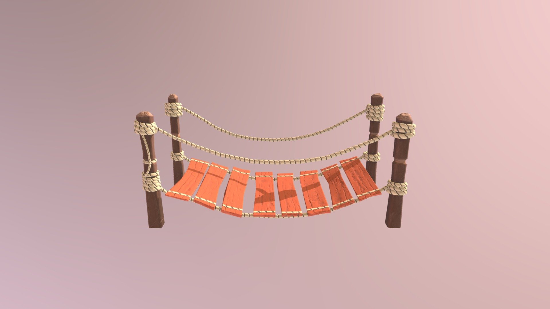 Stylized Rope Bridge - Download Free 3D model by r0ute333 (@disk43d