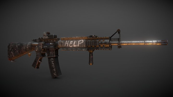 M16A4 3D Model