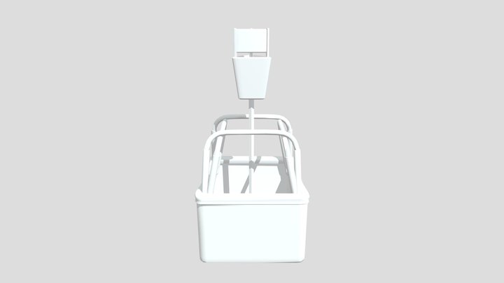 Hot airballoon basket 3D Model