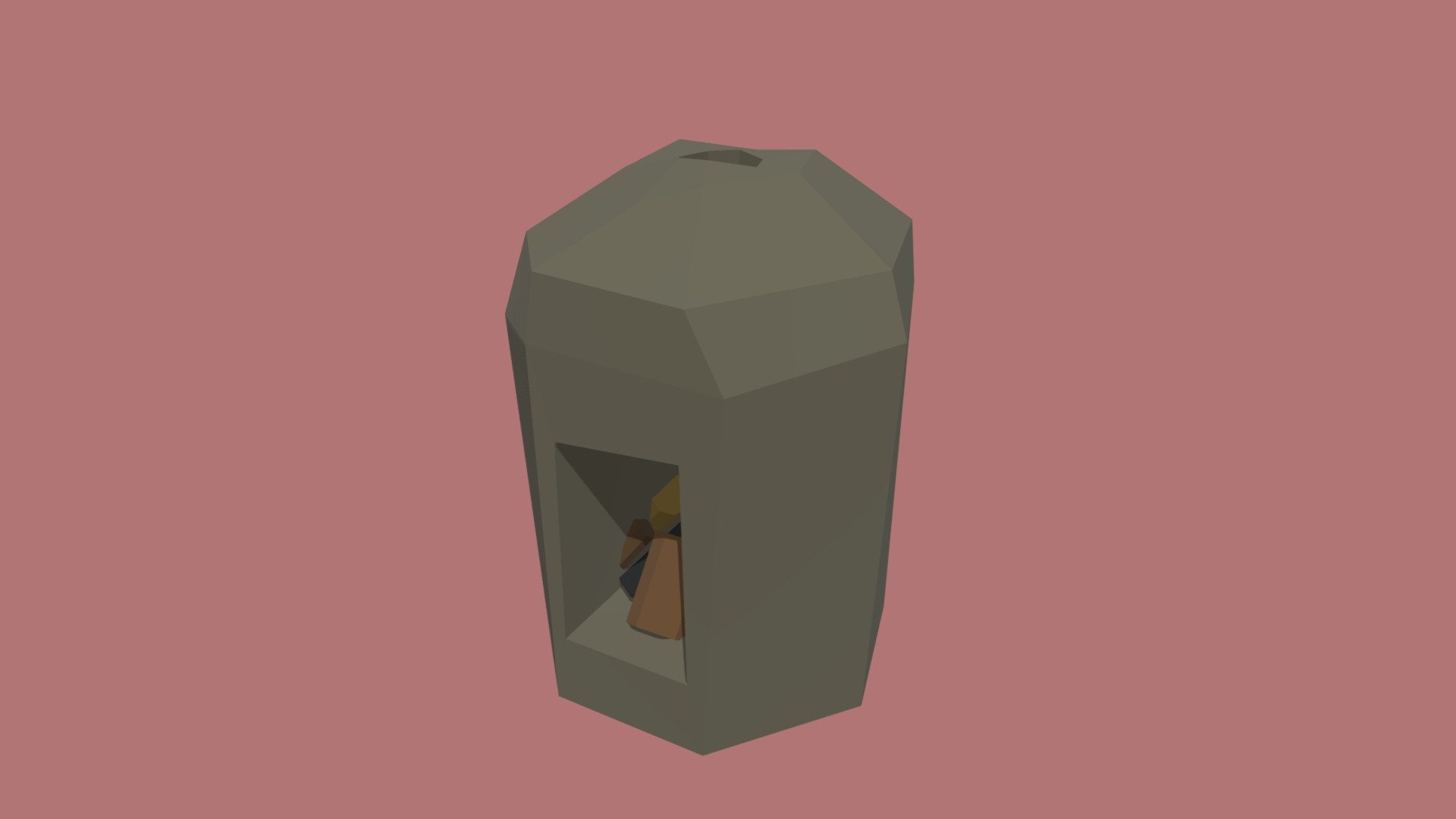 LowPoly Furnance Primitive