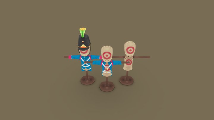 Imperial Dummy Target 3D Model