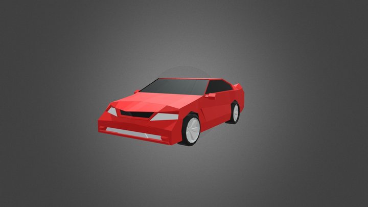 Low Poly Car 3D Model