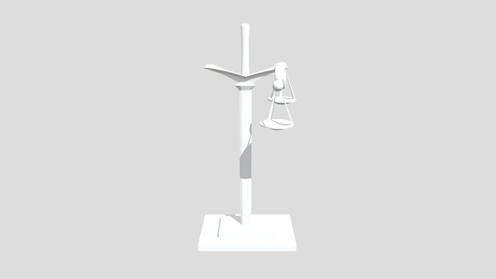 Lady Justice Rough Draft 3D Model