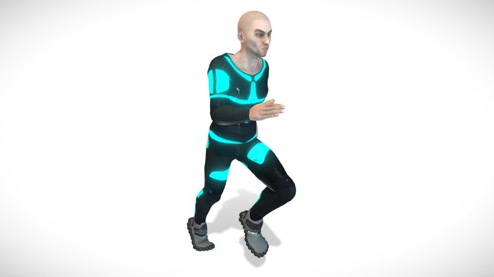 Running Hero Bodysuit - ( Rigged & Blendshapes ) 3D Model