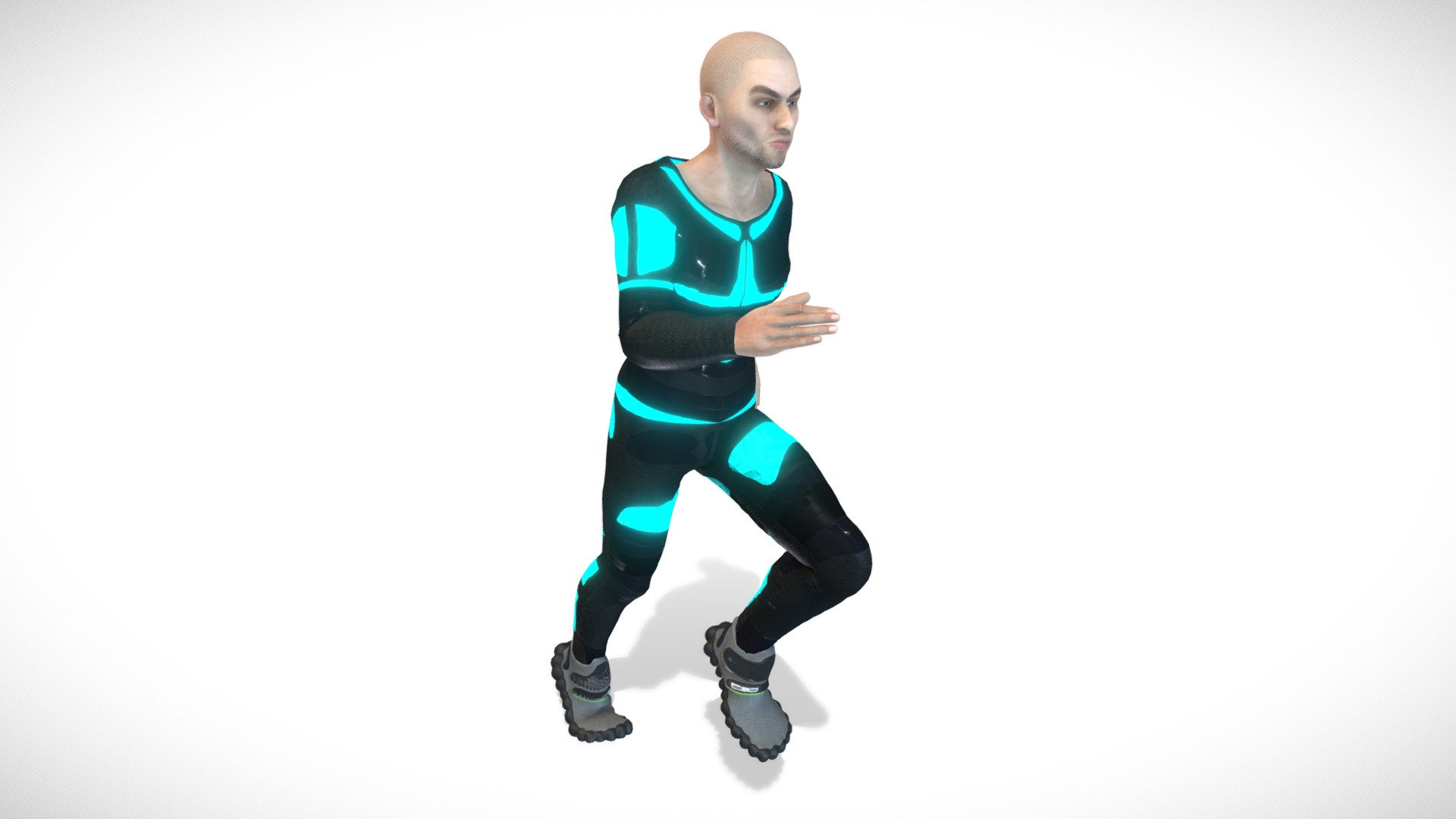 Running Hero Bodysuit - ( Rigged & Blendshapes ) - Buy Royalty Free 3D ...
