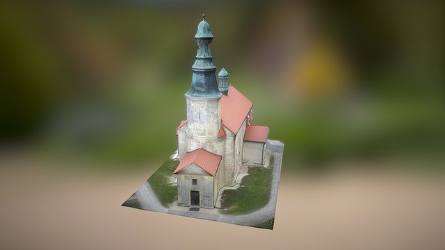 Church in Prandocin 3D Model