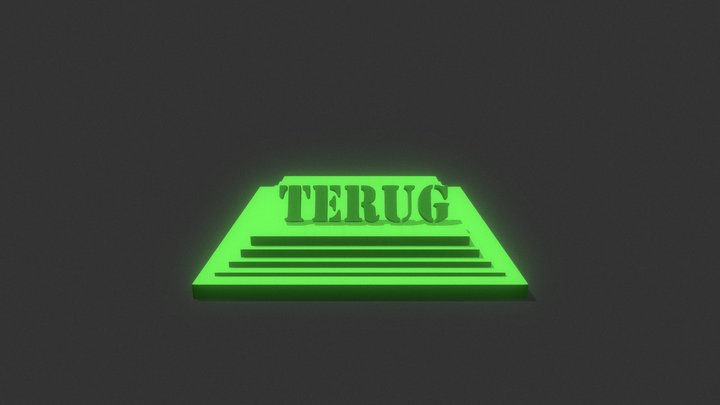 Terug-knop 3D Model