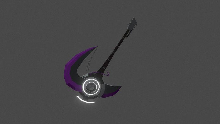 Guitar as a Weapon (LowPoly) 3D Model