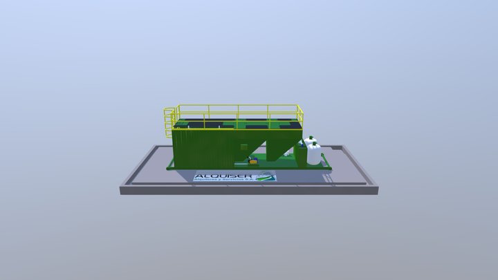 Plantas de Aguas Residuales 3D Model