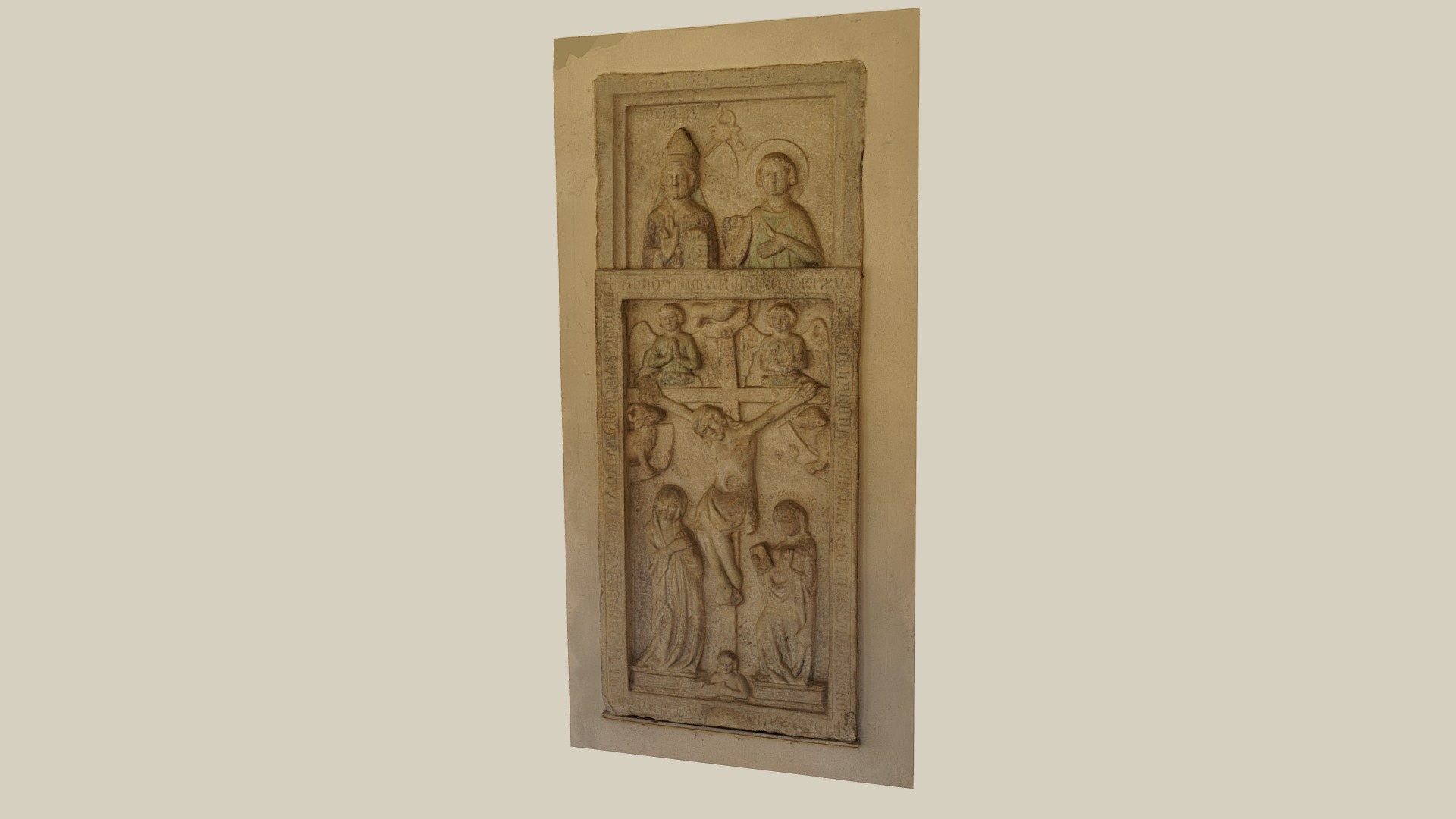 3D model Relief - This is a 3D model of the Relief. The 3D model is about a gold framed book.
