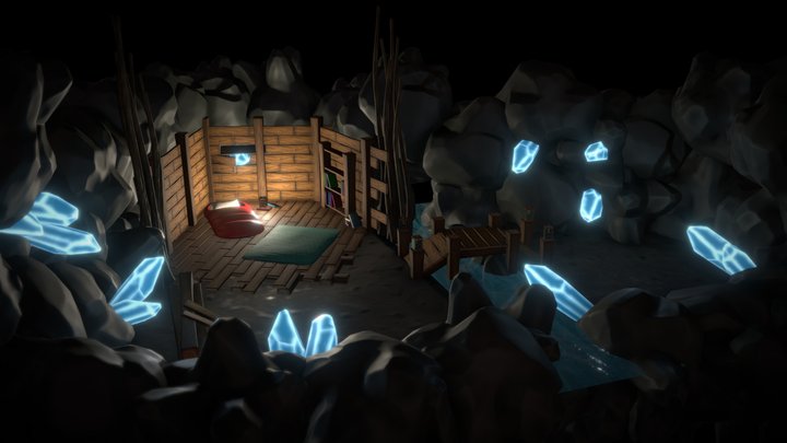 cave environment scene 3D Model