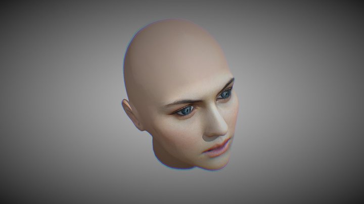 Alexandra Daddario 3D HEAD 3D Model