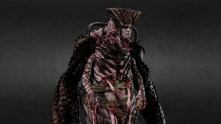 GLUTTONY: industrial horror creature 3D Model