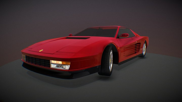 Ferrari Testarossa 3D Model