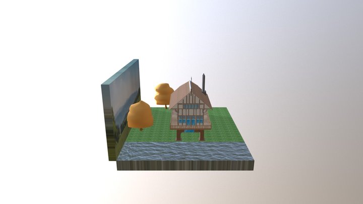 19th Century Boathouse 3D Model