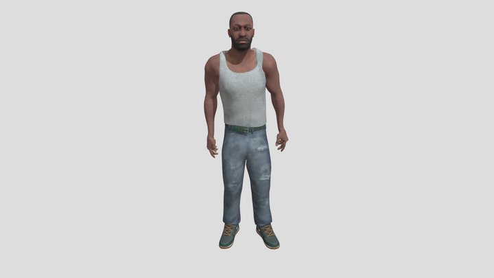 Indian Bikes Driving 3d Character Model 3D Model