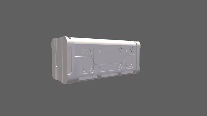 Sci fi Crate 3D Model