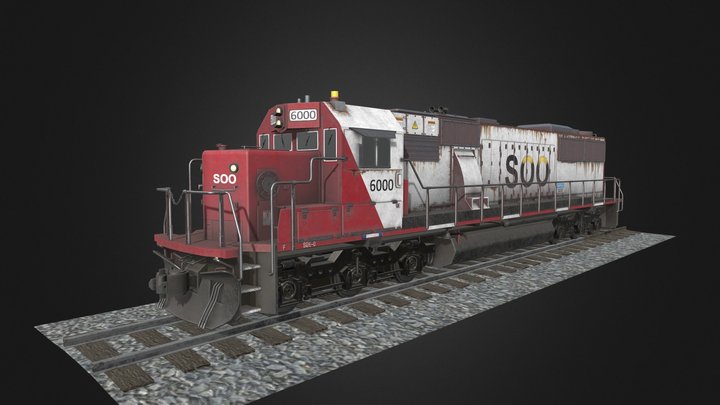 Train_Engine 3D Model