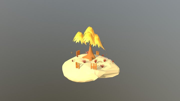 Little Garden 3D Model