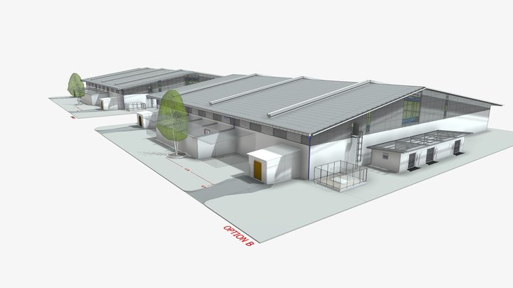 WAREHOUSE S8 OPTION A-B 3D Model