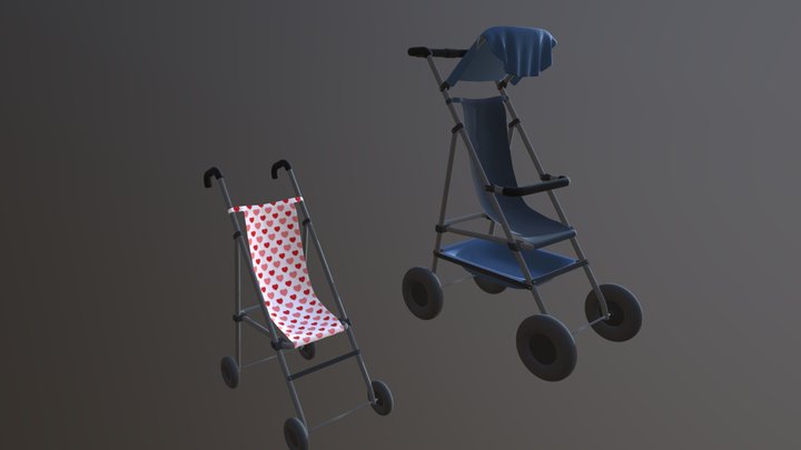 Baby Prams/Strollers 3D Model