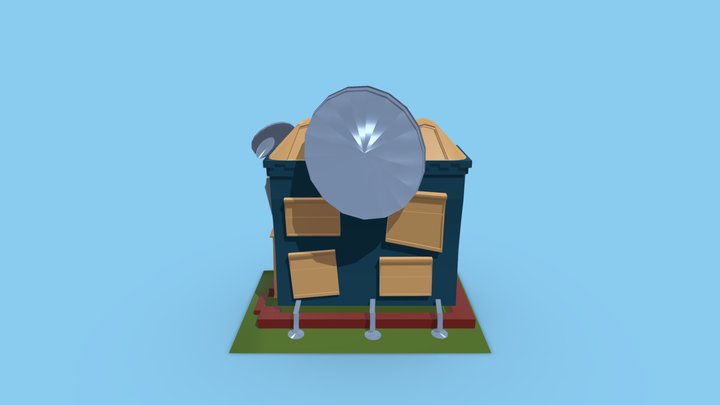 Pixel House Lazy Town 3D Model