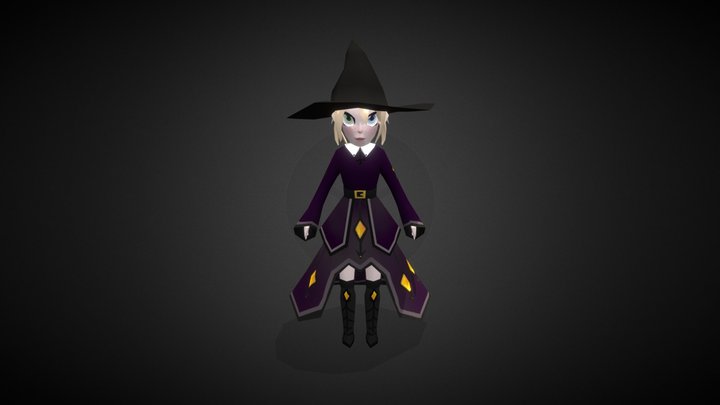 Witch Chibi - Ashe Bosworth 3D Model